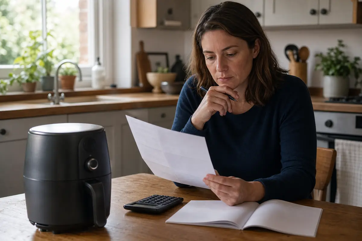 A shopper comparing an extended warranty with the cost of an unbranded appliance